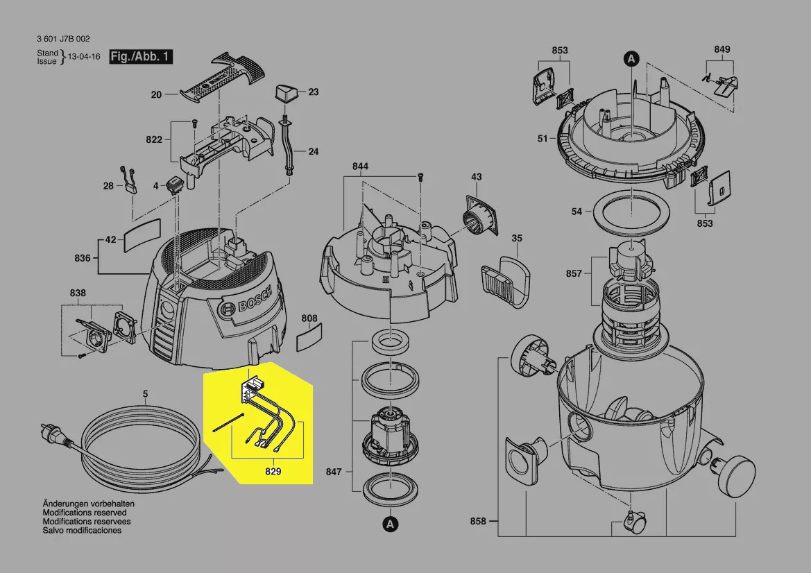 Platine électronique réf. 1 600 A00 0PA Bosch